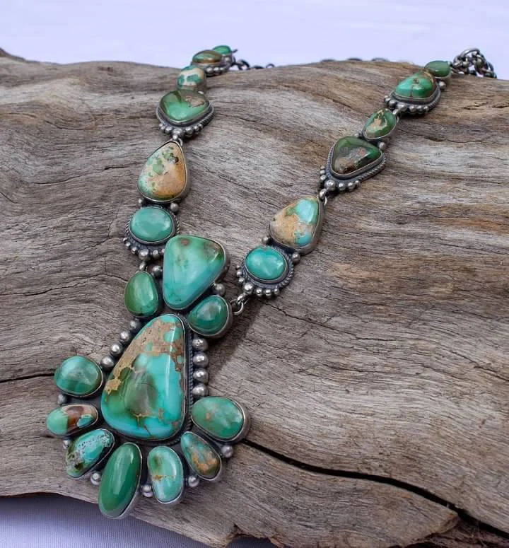 Turquoise earrings — studs and dangles in sterling silver